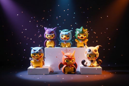 Mystery Box Pikachu – Collezione Completa 6 Statuine da Collezione Pokémon