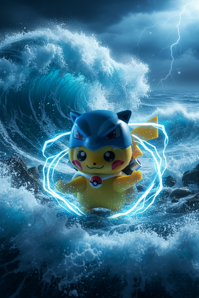 Sammlerfigur Pikachu X Turtok
