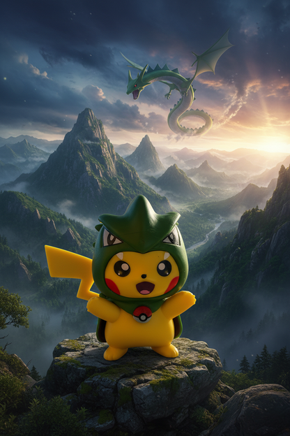 Figurine Collector Pikachu X Rayquaza